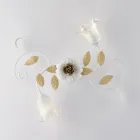 Elfenbeinfarbene, lackierte Eisen-Deckenleuchte, hergestellt in Italien, für die Inneneinrichtung - Marrakesch Viadurini