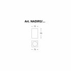Quadratische Deckenleuchte LED-Outdoor-Nadir 2 Aldo Bernardi Viadurini