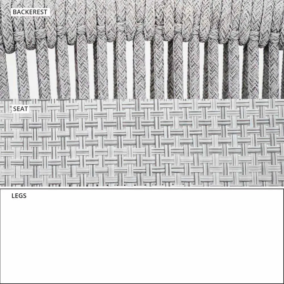 Outdoor-Schaukelsessel aus Massivholz und Stoff - Smart von Varaschin Viadurini