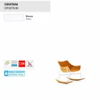 Varaschin Summer Set Garten Schaukelstuhl aus Stahl und Holz Viadurini