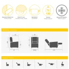 Hebestuhl mit 2 Motoren und Hebe-/Entspannungs-/Bettfunktionen, hergestellt in Italien – Giorgia Viadurini