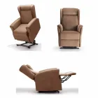 Lift Relax Armchair mit Bewegung auf Rädern mit 2 Motoren - Juliette Viadurini
