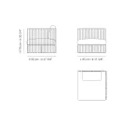 Outdoor-Sessel mit linker Ecke aus Aluminium und Gurten Made in Italy - Juliediv Viadurini