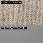 Niedriger Outdoor-Sessel mit gepolstertem Sitz Made in Italy - Planter Viadurini