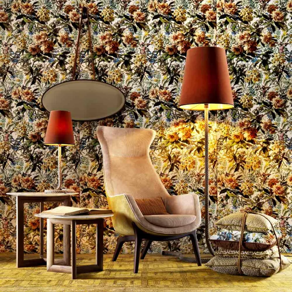 Design Sessel bergére aus Stoff Grilli Wilde made in Italy Viadurini