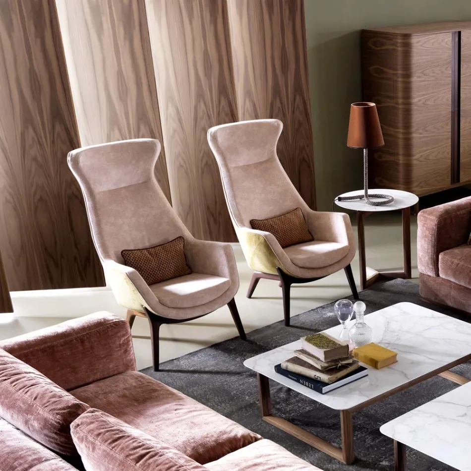 Design Sessel bergére aus Stoff Grilli Wilde made in Italy Viadurini