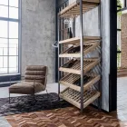 Klassischer Sessel aus Stahl und Kunstleder Braun oder Schwarz Design - Kendy Viadurini