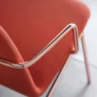 Luxuriöser farbiger Sessel aus Stoff mit Metallgestell, hergestellt in Italien – Molde Viadurini