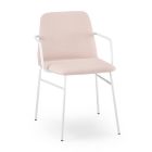 Luxuriöser farbiger Sessel aus Stoff mit Metallgestell, hergestellt in Italien – Molde Viadurini