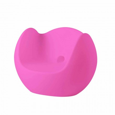 Schaukelsessel Runde helle Dia Blos made in Italy Viadurini