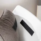 Sessel mit Metallgestell, Polypropylenstruktur und Stoffkissen - Tablet Viadurini