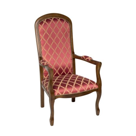Sessel mit Armlehnen und gepolstertem Sitz aus Schaumgummi, hergestellt in Italien – Hämatit Viadurini