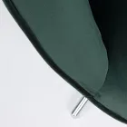 Sessel mit verstellbarer Struktur aus verchromtem Stahl und Samt - Giulia Viadurini