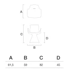 Outdoor-Sessel mit Armlehnen aus Polyethylen – Pool Viadurini