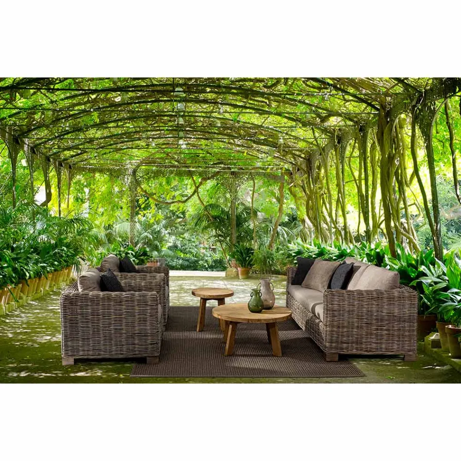 Innen- und Außen-Rattansessel von Homemotion - Ceara Design Viadurini