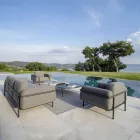 Outdoor-Sessel aus Stahl und Polypropylen Made in Italy - Astrid Viadurini