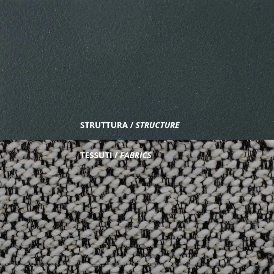 Outdoor-Sessel aus Stahl und Polypropylen Made in Italy - Astrid Viadurini