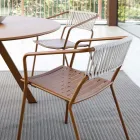 Outdoor-Sessel aus verzinktem Stahl stapelbar Made in Italy 2 Stück - Vesna Viadurini