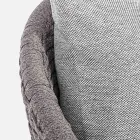 Outdoor-Sessel aus Seilgeflecht und Teakholz, Homemotion – Callum Viadurini