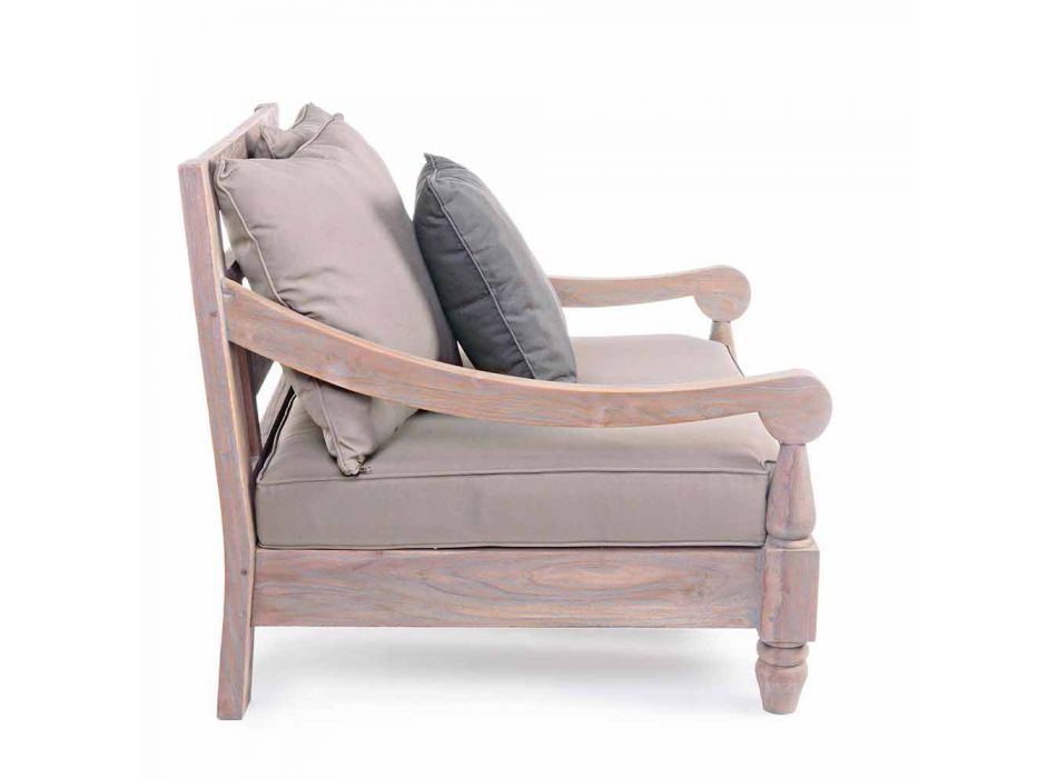 Homemotion - Nusadua Classic Design Outdoor-Sessel aus Teakholz Viadurini