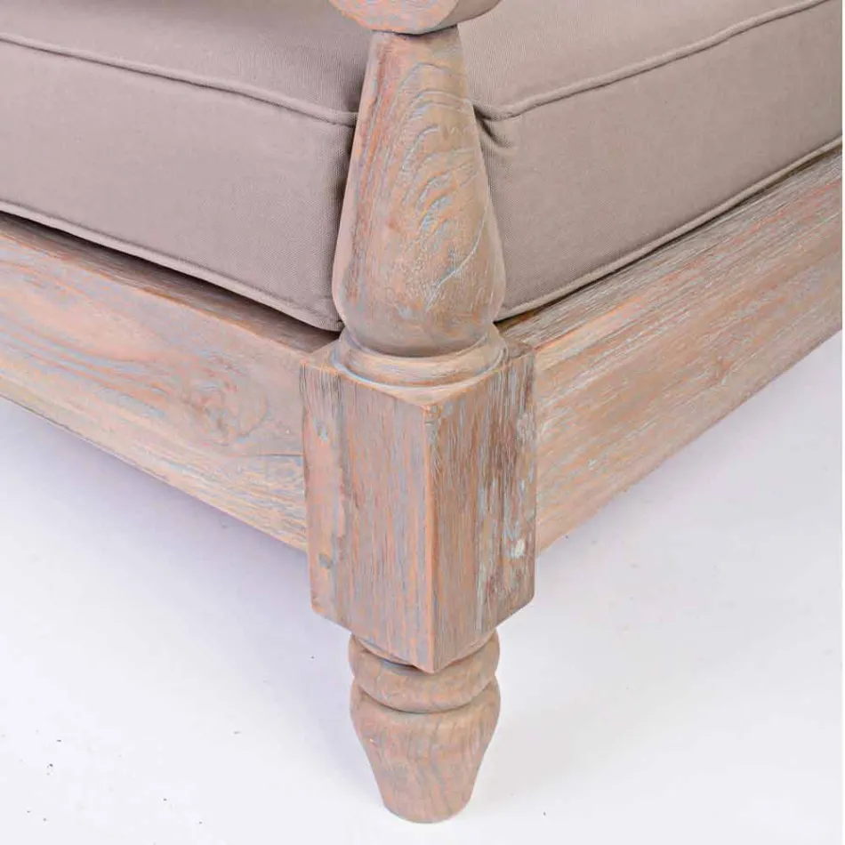 Homemotion - Nusadua Classic Design Outdoor-Sessel aus Teakholz Viadurini