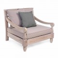 Homemotion - Nusadua rustikaler Stil Teakholz Outdoor-Sessel