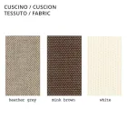 Outdoor-Sessel aus Polyethylen mit Stoffkissen, hergestellt in Italien – Belida Viadurini