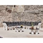 Outdoor-Sessel aus Polyethylen mit Kissen Made in Italy - Freccia Viadurini
