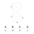 Outdoor-Sessel aus Polyethylen, erhältlich in verschiedenen Farben - Handtuch Viadurini