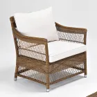 Outdoor-Sessel aus handgewebtem Polyrattan - Gigi Viadurini