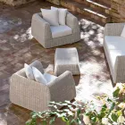 Outdoor-Sessel aus geflochtenem Polyrattan - Charlie Viadurini