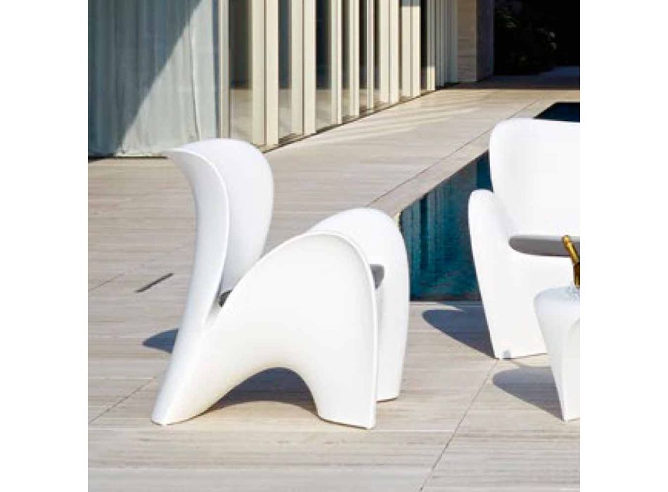Design Coloured Plastic Outdoor oder Indoor Sessel - Lily von Myyour Viadurini