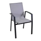 Outdoor-Sessel aus Aluminium und Textilene - Karte Viadurini