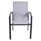 Outdoor-Sessel aus Aluminium und Textilene - Karte Viadurini