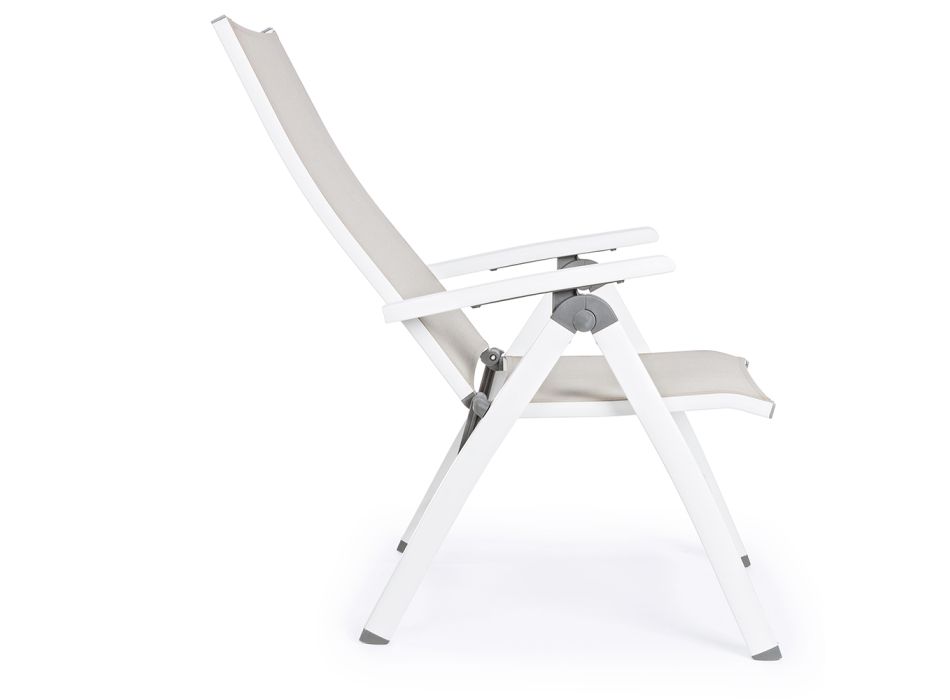Liegender Outdoor-Sessel mit Aluminiumstruktur, Homemotion – Ursula Viadurini