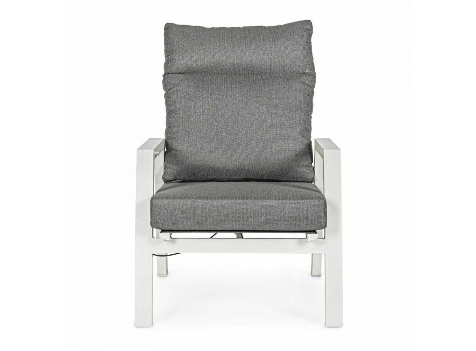 Liegender Outdoor-Sessel aus Stoff und Aluminium, 2 Stück - Nathy Viadurini