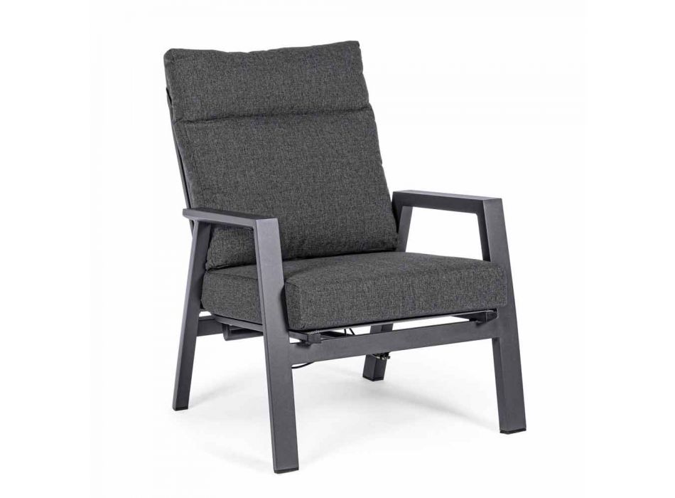 Liegender Outdoor-Sessel aus Stoff und Aluminium, 2 Stück - Nathy Viadurini