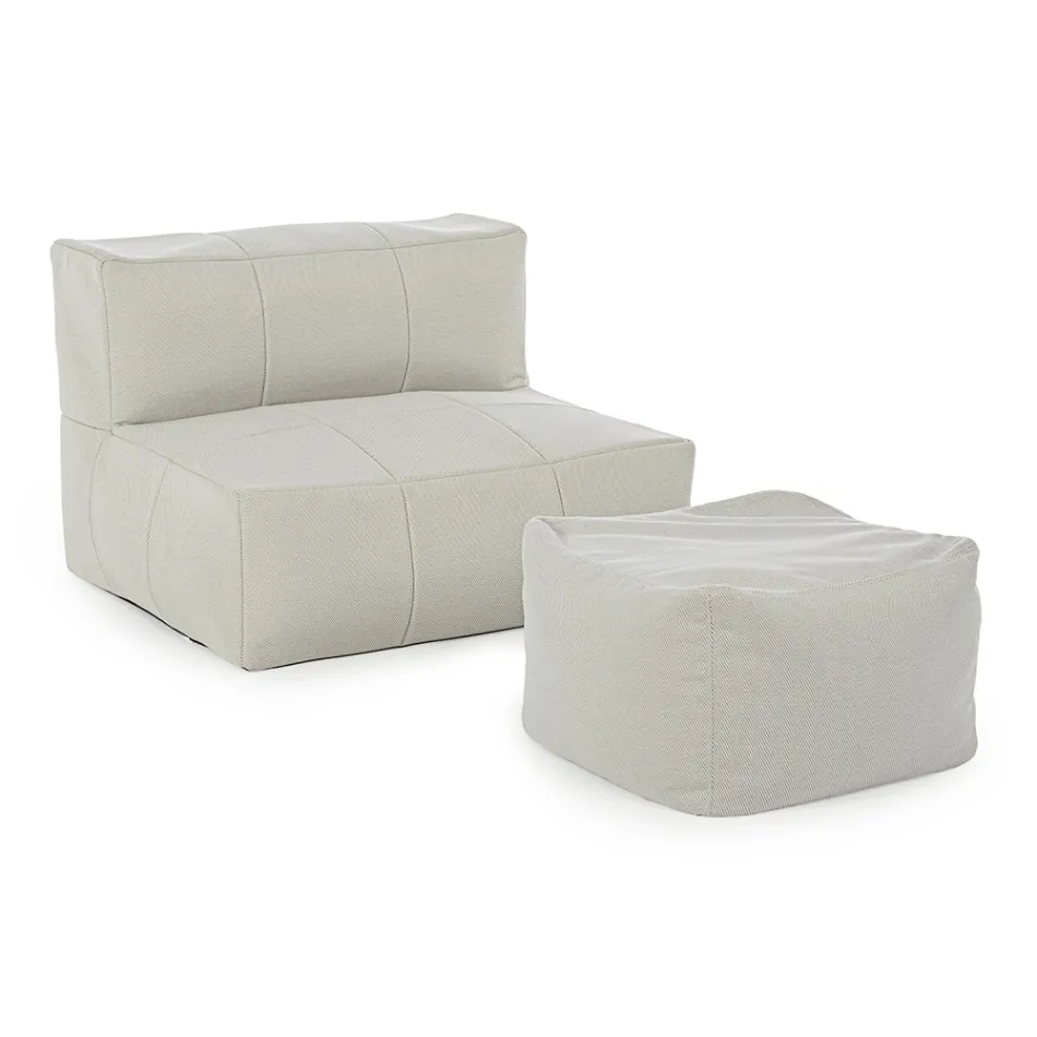 Outdoor-Sessel mit abnehmbarem Stoffbezug, Homemotion – Lydia Viadurini