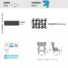 Varaschin Emma gepolsterter Außensessel mit modernem Design Viadurini