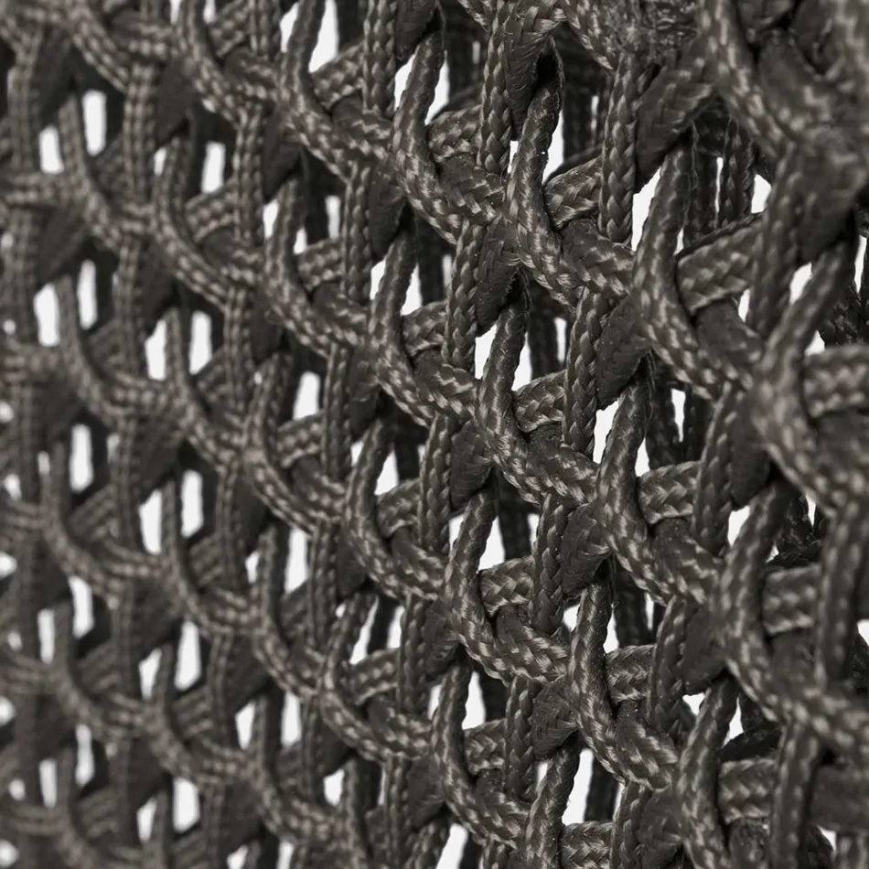 Gartensessel mit Teakbeinen und Stoffsitz, Homemotion – Chantall Viadurini