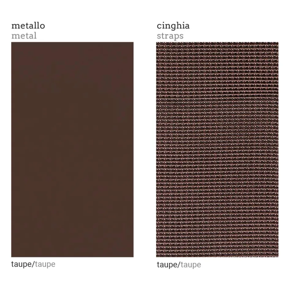 Gartensessel mit Stoffsitz und Aluminiumstruktur Made in Italy - Juliediv Viadurini