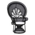 Luxus Design Garten Sessel für den Außenbereich in Schwarz Rattan - Serafino