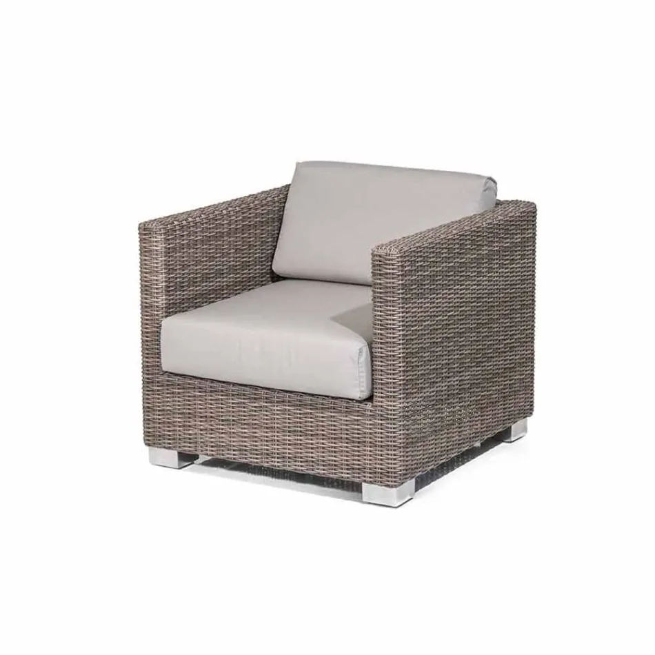 Sessel Hand gewebt Design Garten Elsa Viadurini