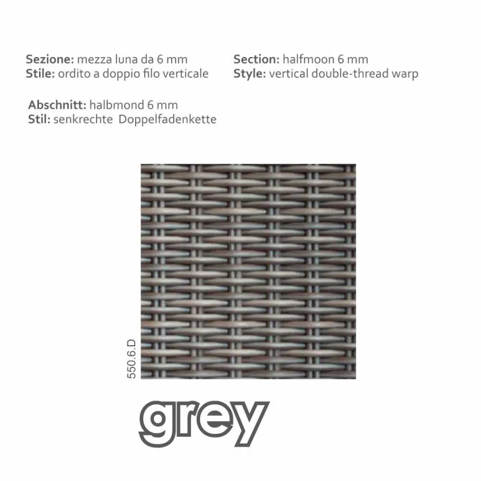 Sessel Hand gewebt Design Garten Elsa Viadurini