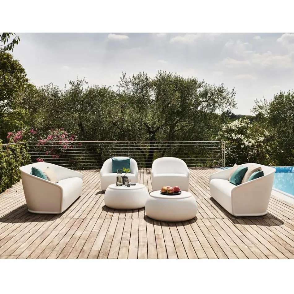 Gartensessel aus Polyethylen Made in Italy Modernes Design - Juli Viadurini