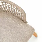 Moderner Varaschin Emma Gartensessel aus massivem Irokoholz Viadurini