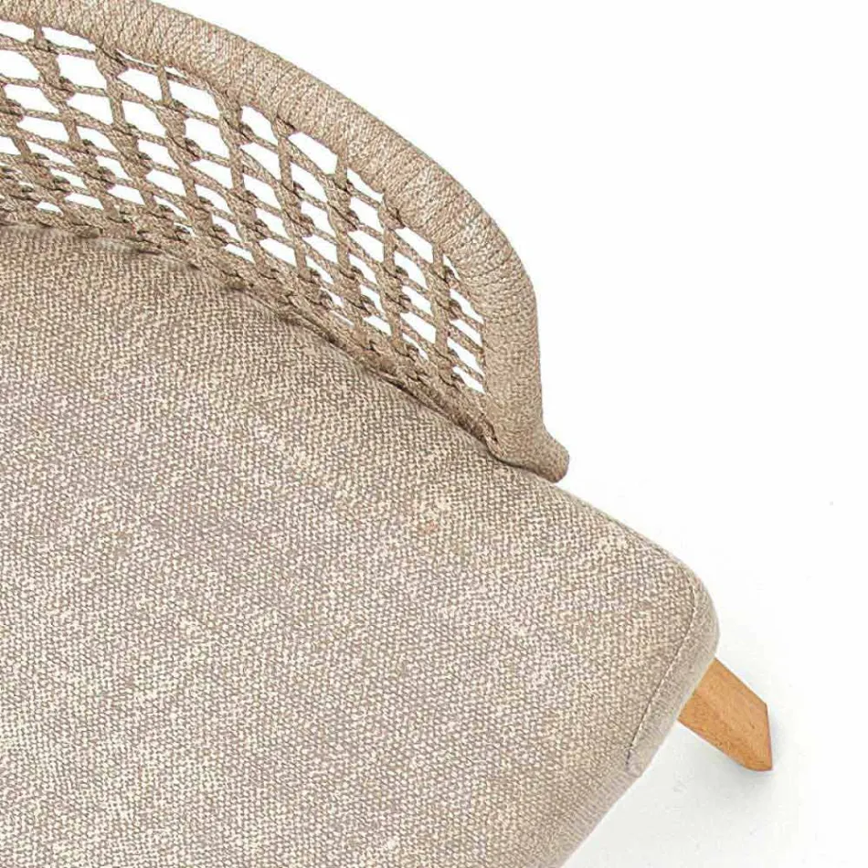 Moderner Varaschin Emma Gartensessel aus massivem Irokoholz Viadurini