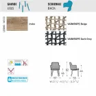 Moderner Varaschin Emma Gartensessel aus massivem Irokoholz Viadurini