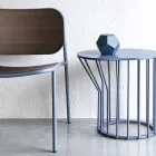 Wohnzimmersessel aus Holz und Metall Made in Italy 2 Stück - Saffia Viadurini