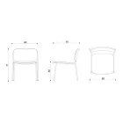 Wohnzimmersessel aus Holz und Metall Made in Italy 2 Stück - Saffia Viadurini